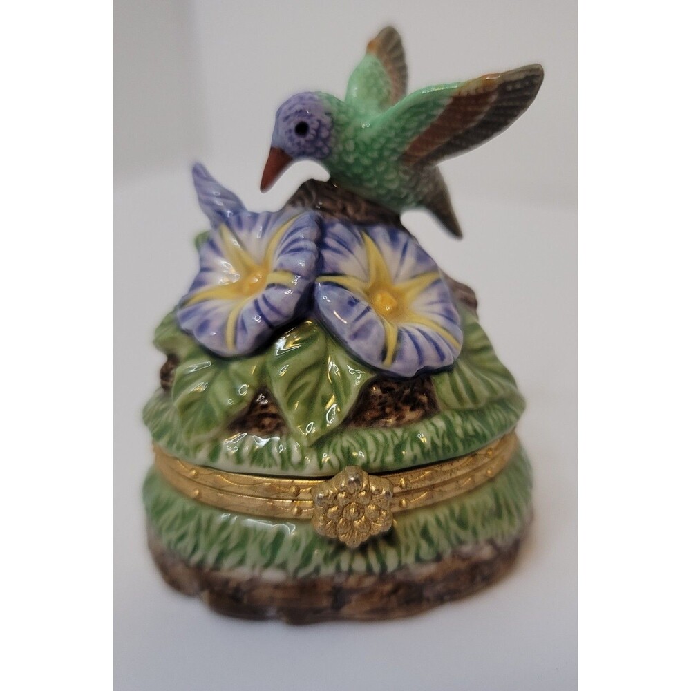 westland giftware hummingbird trinket box 1999 Item 4615 Jewelry Box Small
